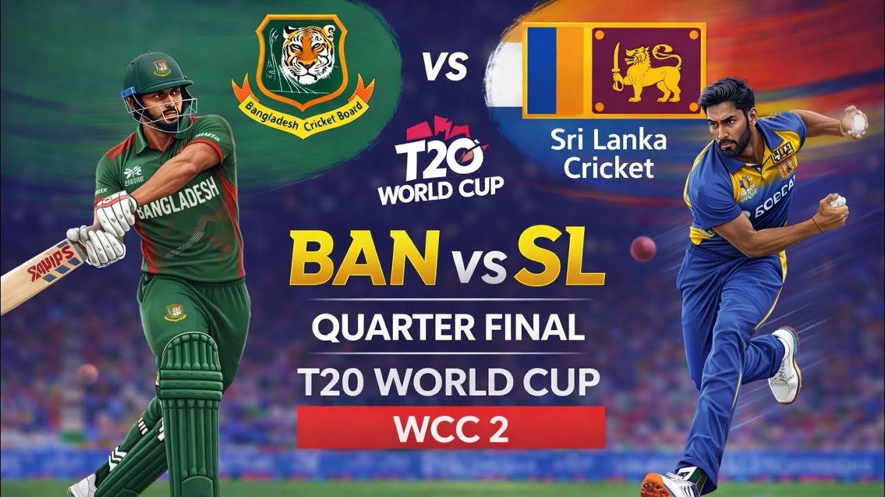 Bangladesh V/S Sri Lanka. T20 World Cup on 