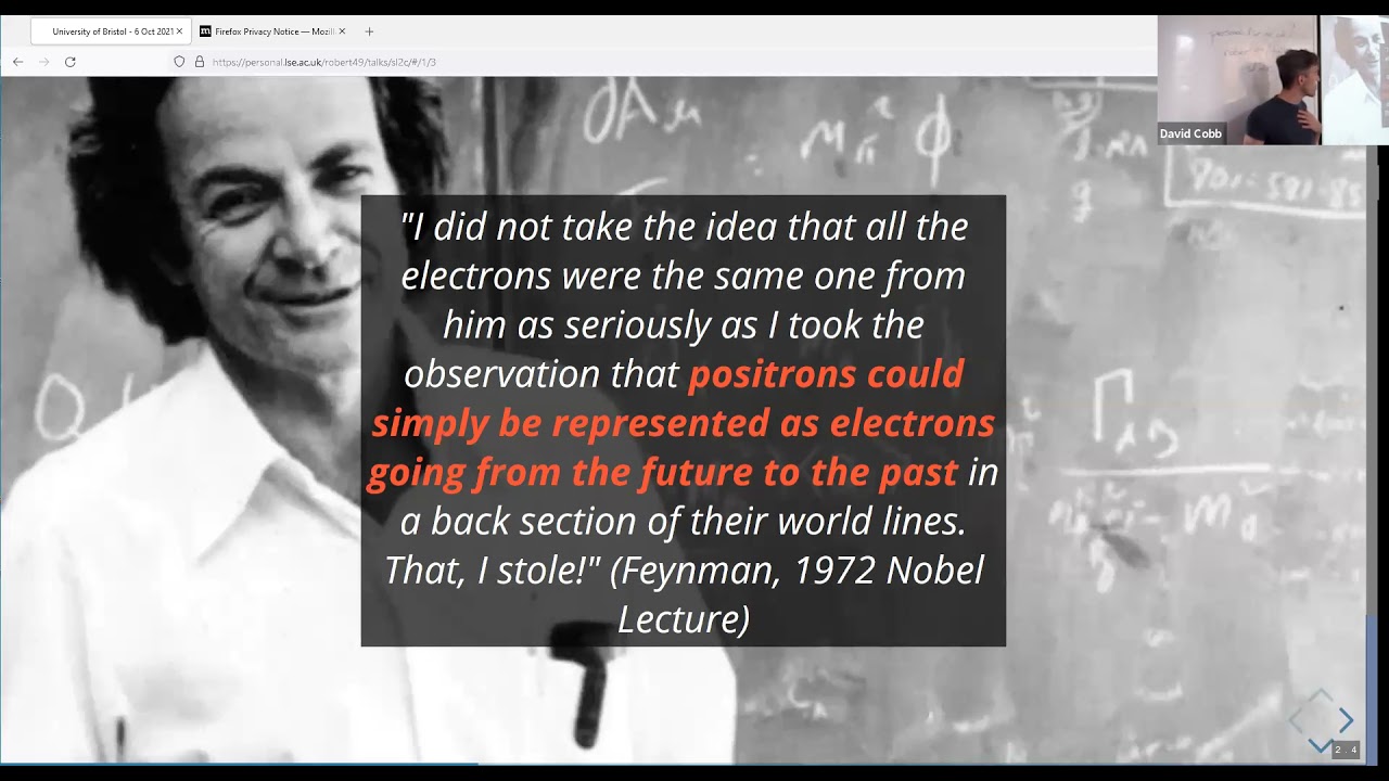 Spacetime Symmetries and the Origin of Antimatter (Bryan Roberts)