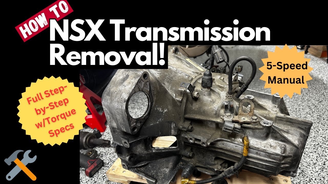 How to remove your NSX Manual Transmission  | 5-Speed | 1991-1996 (Full DIY)