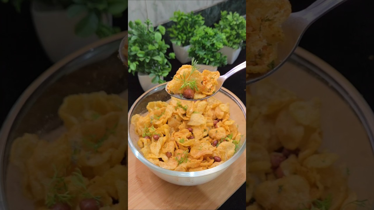 10 Min Makkah Poha Chivda 😍 | Super Crispy & Tasty #shorts