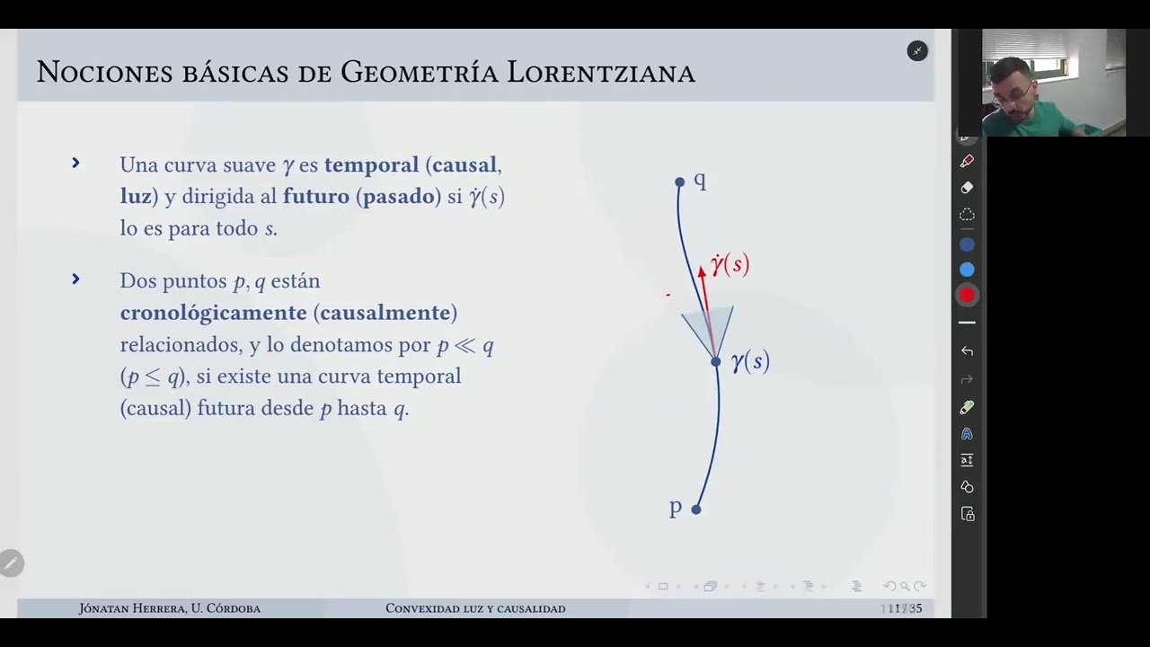 Convexidad luz y causalidad del espacio-tiempo (Jónatan Herrera)