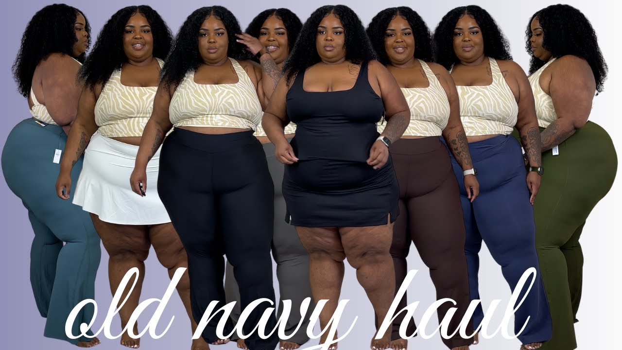 Did We All Forget About OLD NAVY?! | XXL Plus Size (Curve) Try-On Haul | Activewear + Leisure