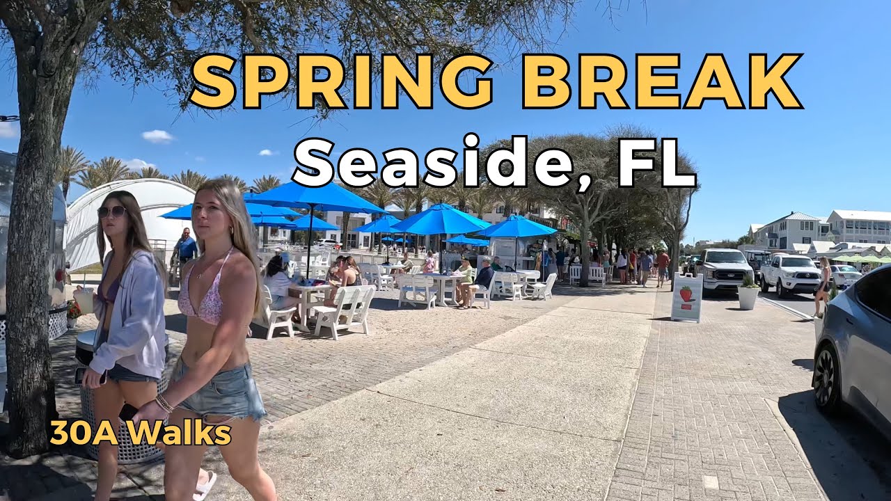🏝️ Seaside, FL - SPRING BREAK 🌴 30A Walking Tour 4K