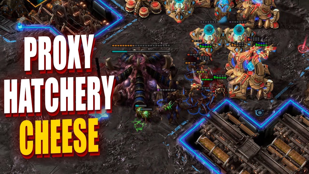 JUST LIKE A CANNON RUSH - Proxy Hatchery ZvP Guide - easy cheese for Zerg in StarCraft 2