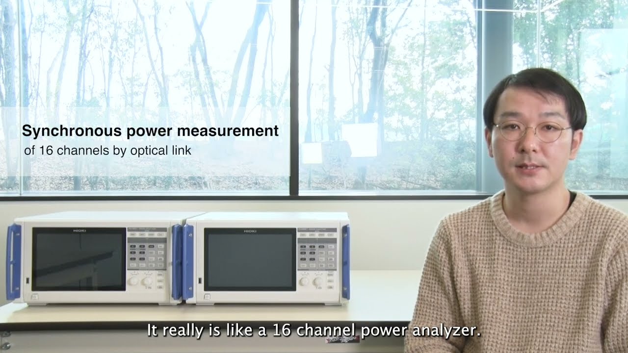 Acts like one 16-channel power analyzer | PW8001 HIOKI