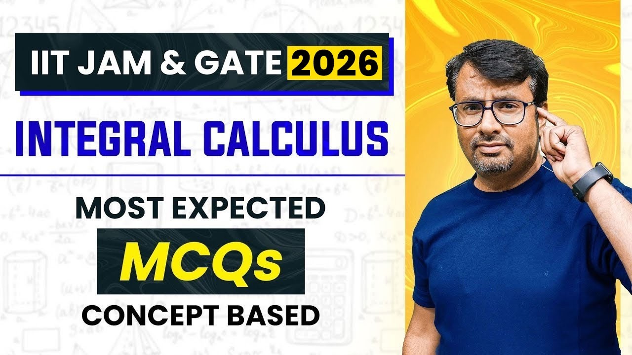 IIT JAM 2024 | MCQs - Most Expected Concept Based on the Integral Calculus by gp sir