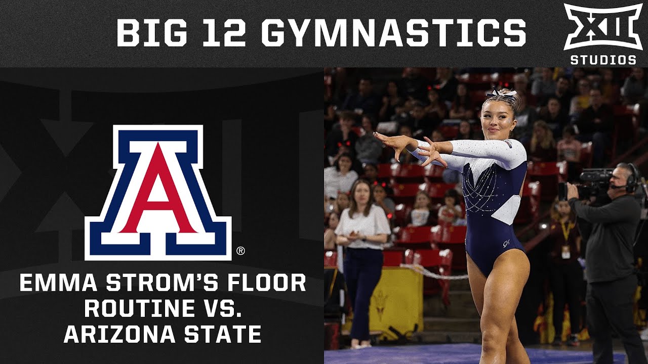Arizona's Emma Strom Floor Routine vs Arizona State (1.26.25) | Big 12 Gymnastics