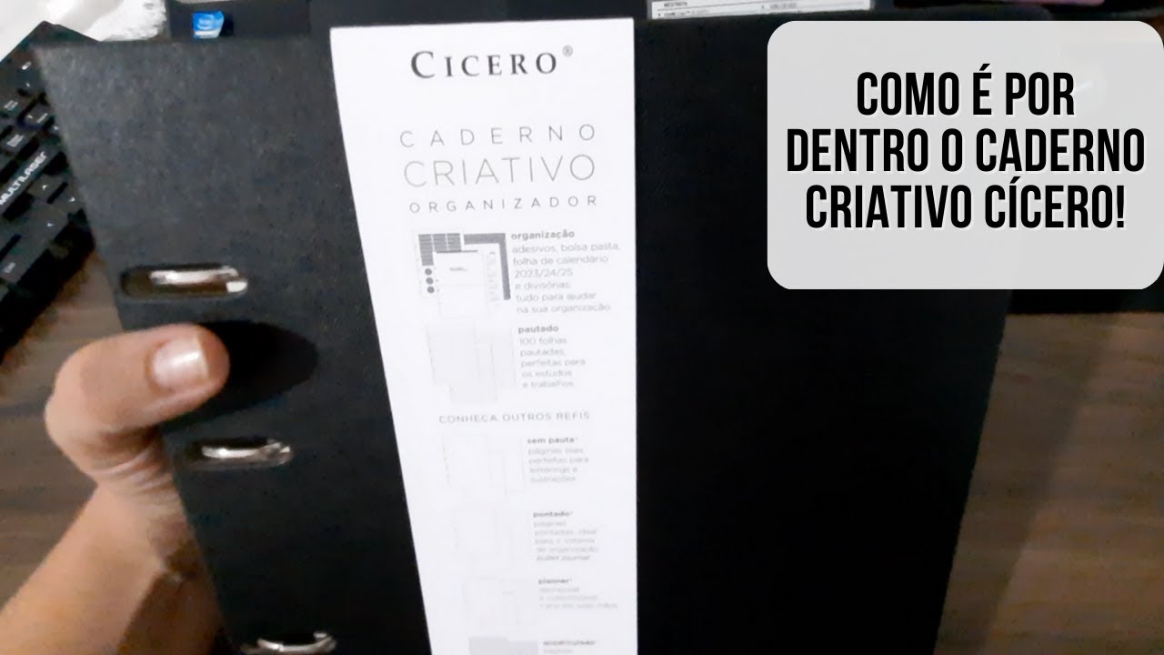 TUDO SOBRE O CADERNO CRIATIVO CÍCERO 2023 17X24CM NA COR PRETA