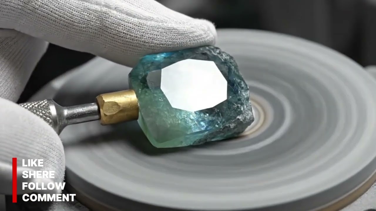 💎 From Rough Crystal to Polished Gem: The Mesmerizing Smithsonite Transformation (ASMR)