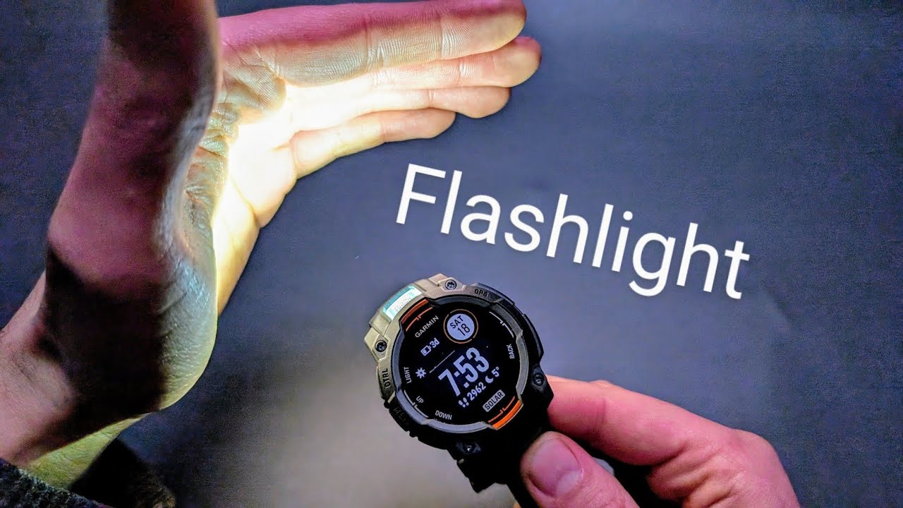 Фонарик Garmin Instinct 3 &mdash; ТЕСТ ЯРКОСТИ И КАК ИСПОЛЬЗОВАТЬ ФОНАРИК