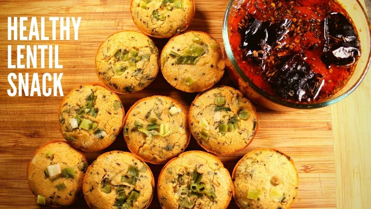Lentil Muffins | Urad Dal Idli without Rice in Oven
