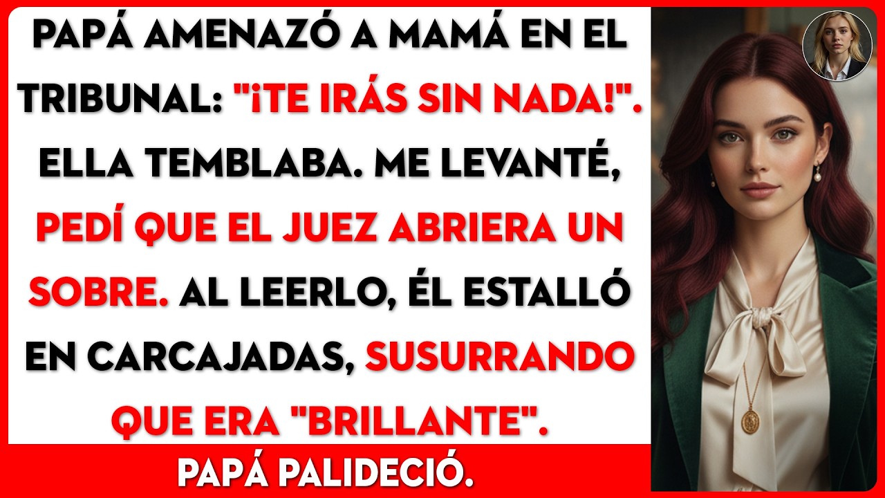 Alcé la voz en el tribunal cuando papá humilló a mamá — El juez abrió mi carta y no pudo parar...