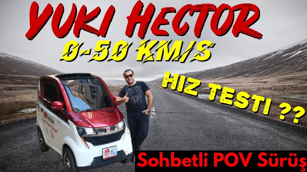 Yuki HECTOR Elektrikli E Car Aracımızla 0-50Km/S Hız Testi Yaptık | Sıkıyorsa TESLA 'ya Selektör YAP