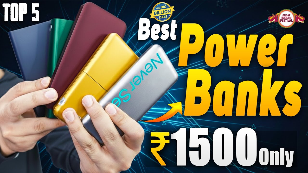 Top 5 BEST 20000mAh Power Banks RANKED 👉best power bank under 1500⚡best power bank