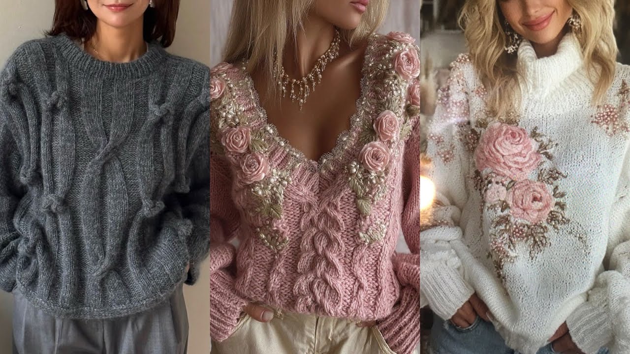 МОДНЫЕ ВЯЗАНЫЕ ВЕЩИ АКТУАЛЬНЫЕ НОВИНКИ💕 ОРИГИНАЛЬНЫЕ СВИТЕРА ПУЛОВЕРЫ КАРДИГАНЫ