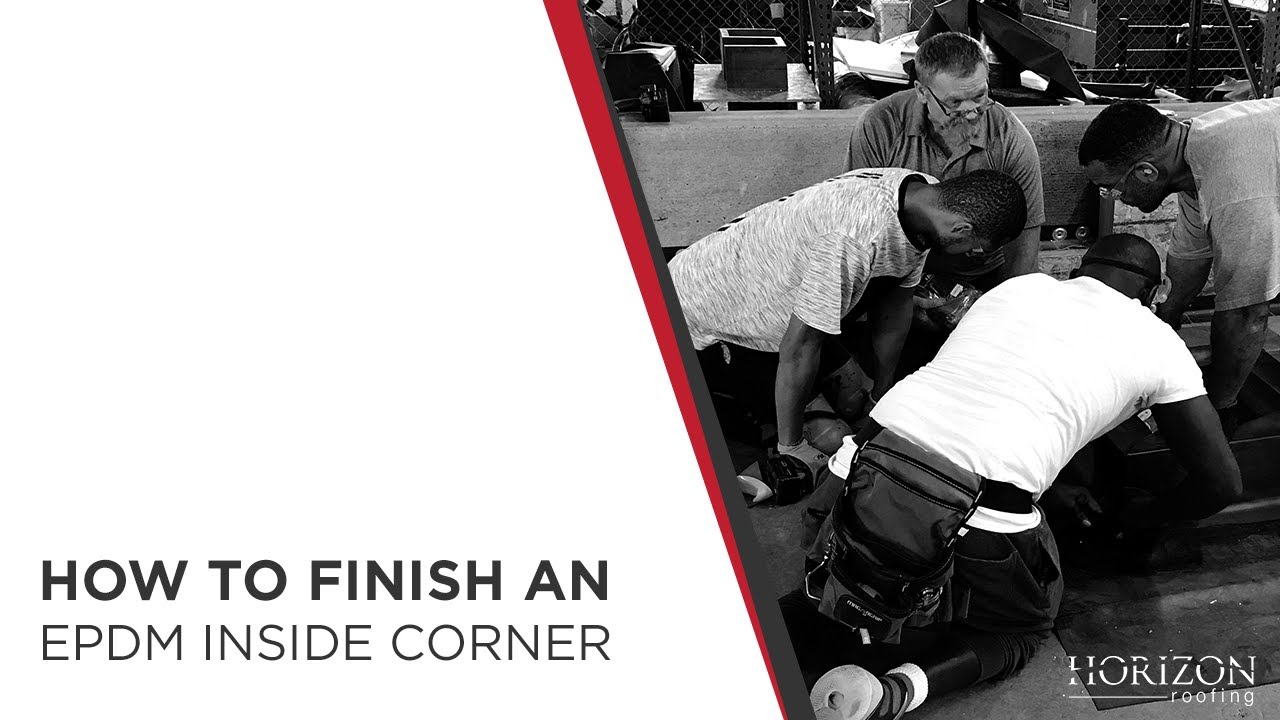 How to Finish an EPDM Inside Corner