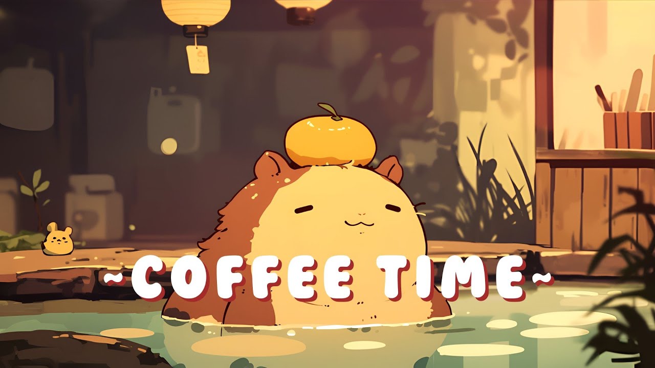 [60 Minutes] Capybara Beat Station - Peaceful Lofi Hip Hop Beats ~ Warm Feelings ~ 🦫 🌿 ☕ | Study Aid