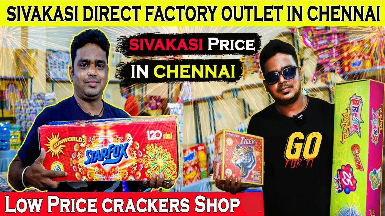 Sivakasi Direct Factory Outlet | Low Price Cracker Shop in Chennai (Velachery) | Travel With Bala