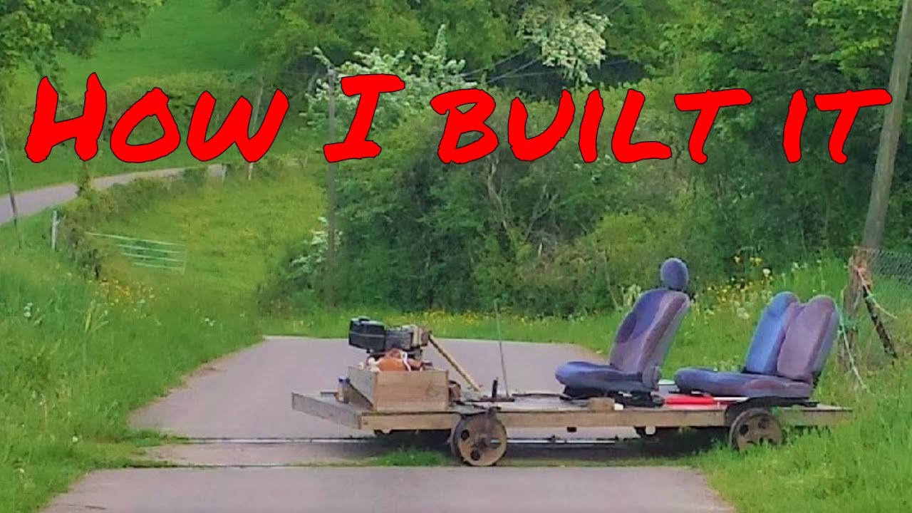 PART 4 - Building process of my homemade train / railkart (photos) #rail kart #railway #railroad