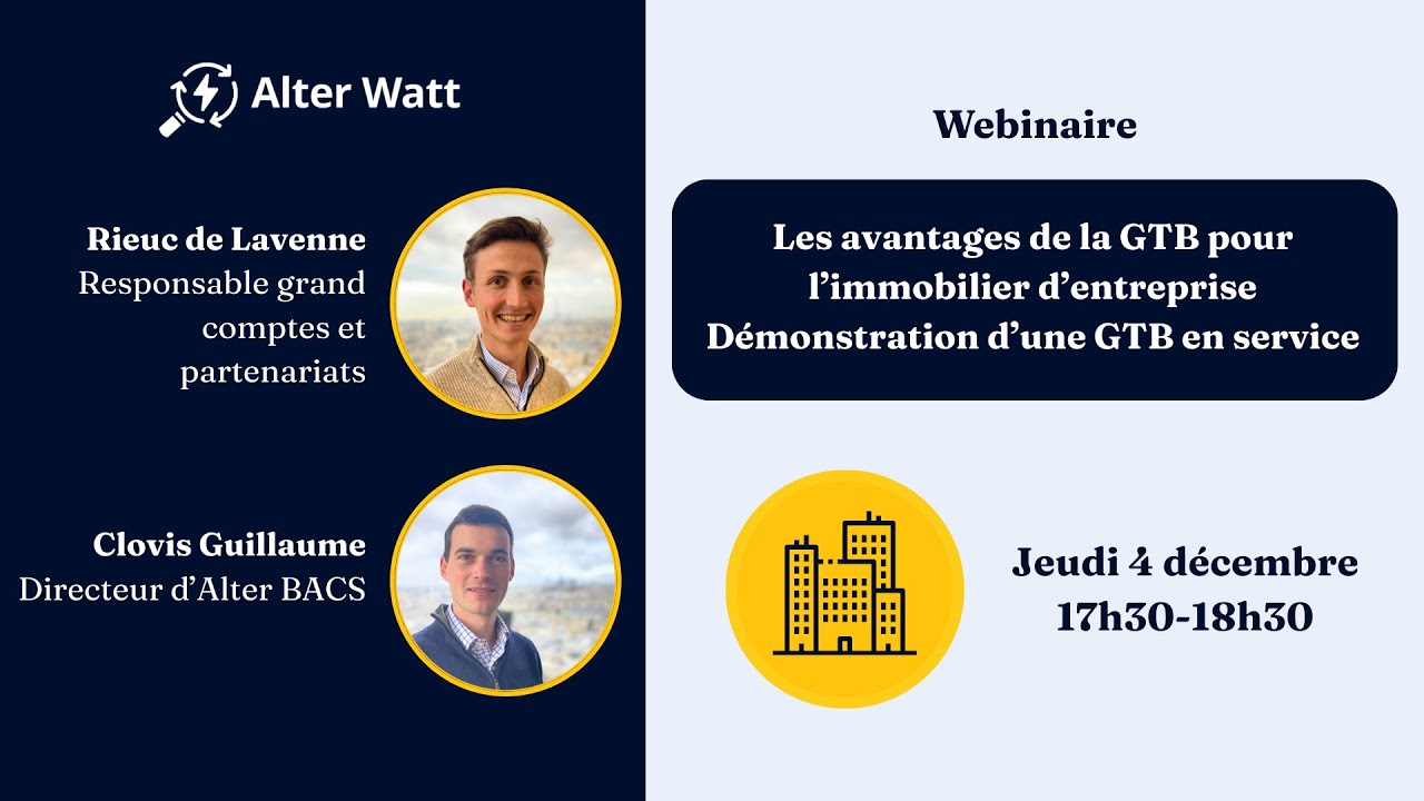 40 minutes pour discuter des avantages de la GTB pour l'immobilier d'entreprise