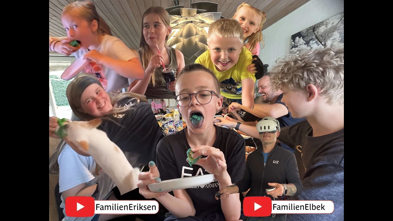 Familien Eriksen på besøg hos familien Elbek – hygge, grin og god stemning ❤️❤️