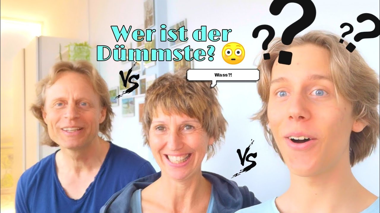 WER IST DER DÜMMSTE in unserer Familie?! 😳Allgemeinwissen Quiz |Trommel RosyHelmut & chris bunte