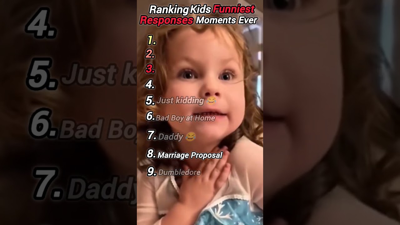 Ranking Toddlers With The Most Unexpected Answers 😆|#1 Rank kid is totally savage😲🤣#viral #funny