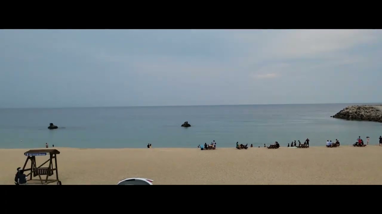 KTX 강릉역 인근 명소 : 2022.8 안목해변(1) - Korea Gangneung Tour
