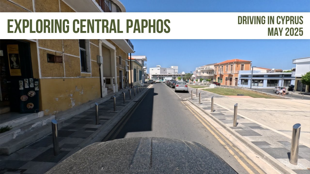 Exploring Central Paphos In The Car