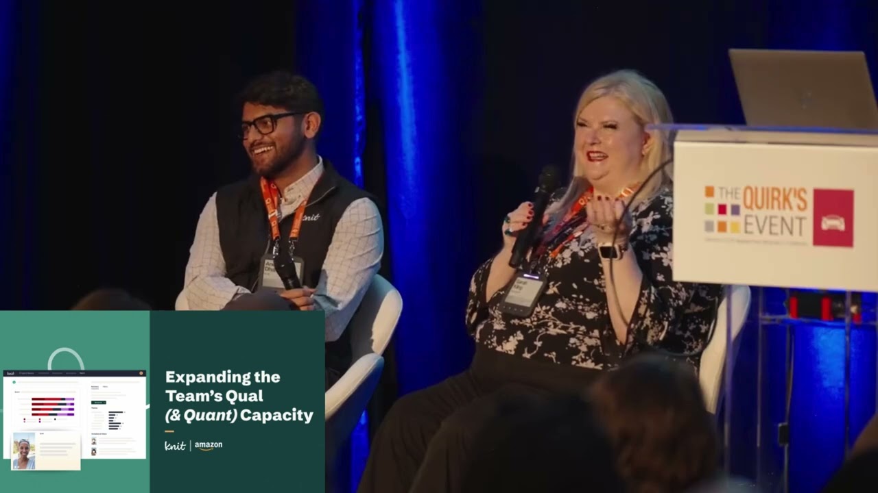 Knit | How Amazon is Leveraging Researcher-Driven AI for Hybrid Quant + Qual | Quirks LA 2025