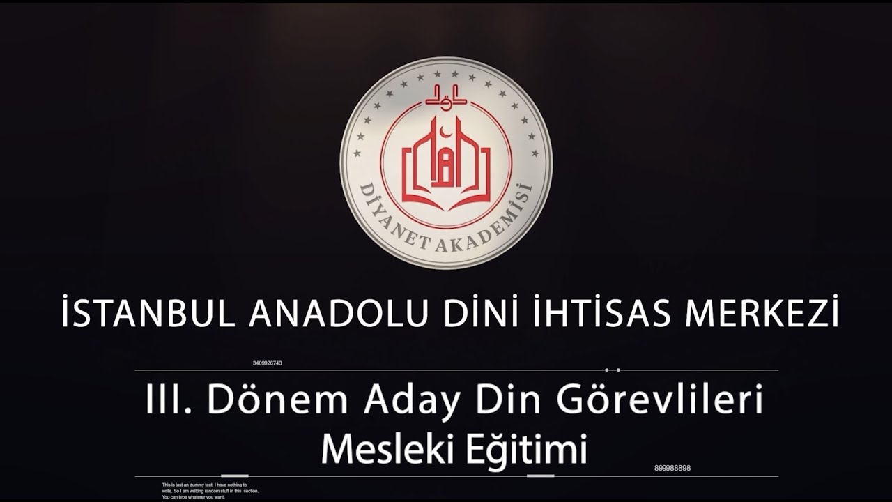 İSTANBUL ANADOLU DİNİ İHTİSAS MERKEZİ 3. DÖNEM ADG MEZUNİYET KOROSU