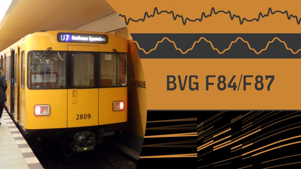[Inductor Recorded] BVG F84/F87 U-Bahn Berlin