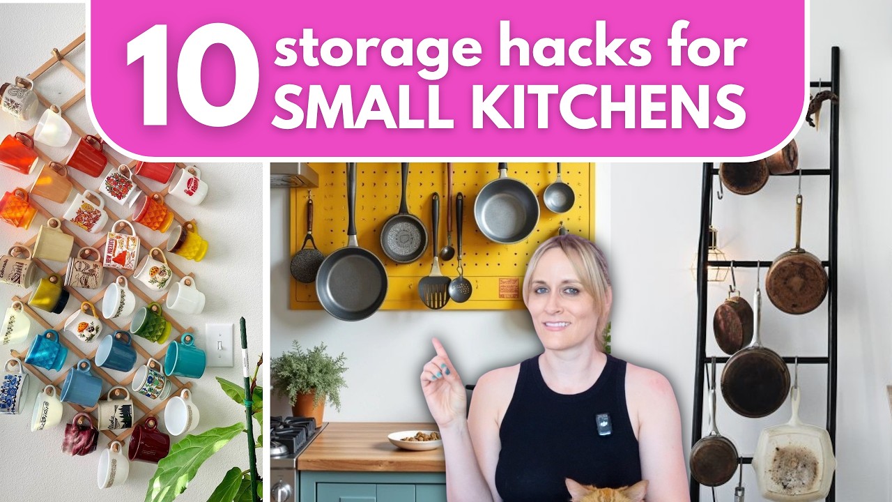 10 Genius Storage Hacks for SMALL KITCHENS | Budget-Friendly Tips