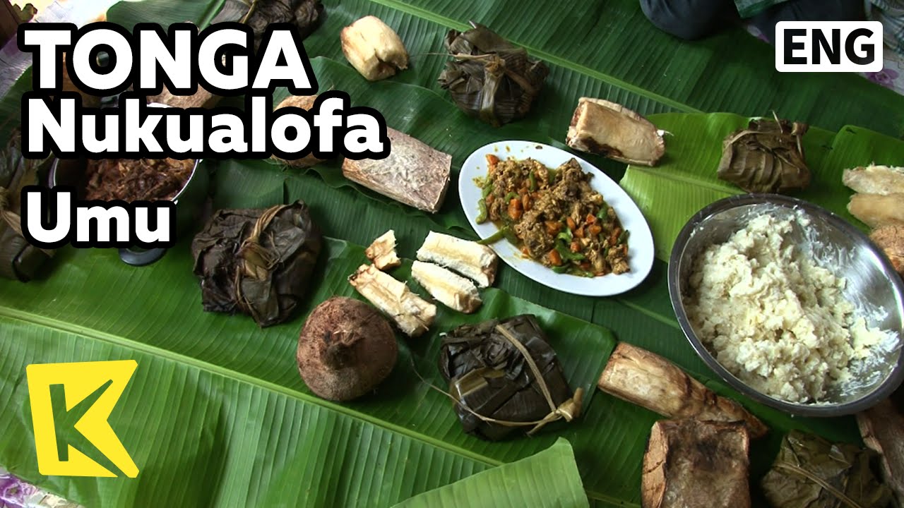【K】Tonga Travel-Nukualofa[통가 여행-누쿠알로파]주말에 먹는 전통음식, 우무/Umu/Food/Coconut/Kape