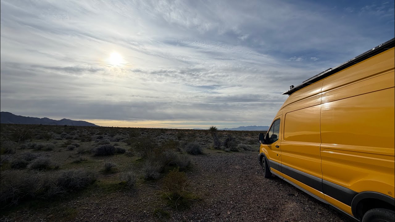 I love vanlife waking up on the lake cooking in my van || solo female nomad traveling
