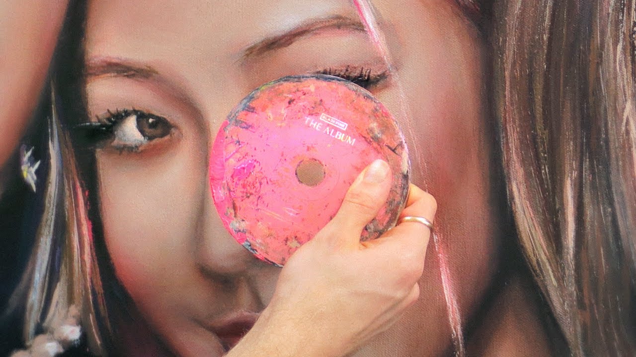 I painted Blackpink by using 'The Album' as a paintbrush
