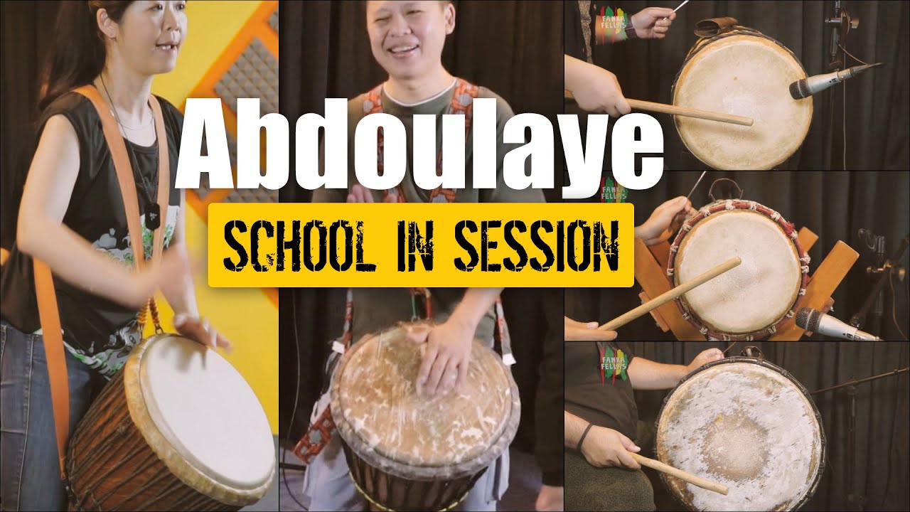 How to play Abdoulaye - Fanka version with performance (School in Session - Djembe Dunun Demo)