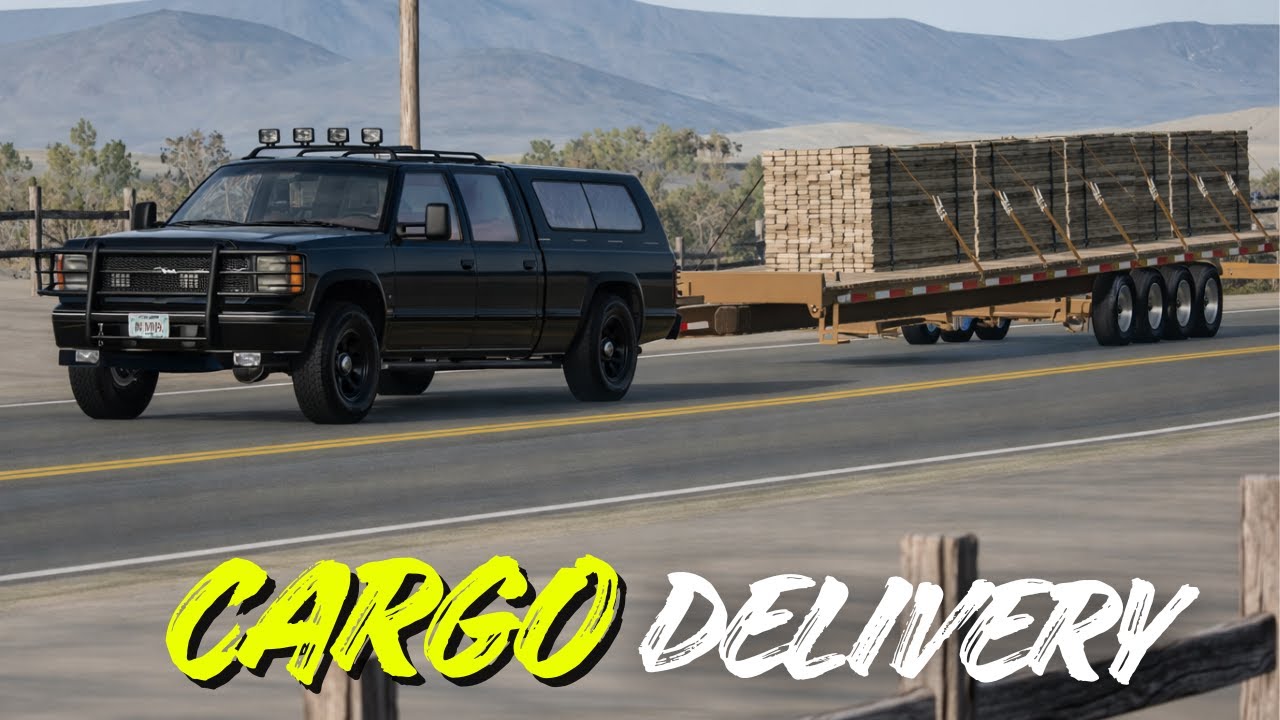 ✅ BeamNG | 7000-Kg Cargo Pulling Test- Can the Truck Survive?