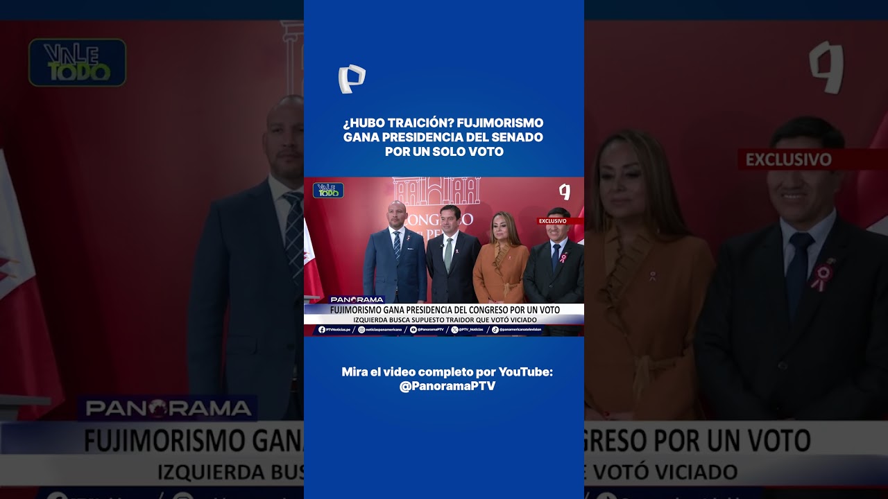 &iquest;Hubo traici&oacute;n? Fujimorismo gana presidencia del Senado por un solo voto