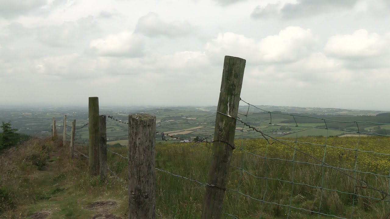 360 Degrees Look at Carrickatuke Viewpoint, Newtownhamilton, County Armagh.  Hazy Day