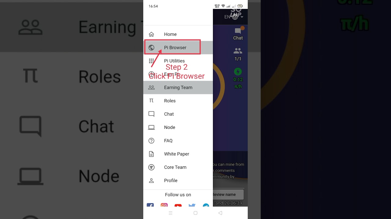 Pi Network Step 4: Generate Pi Wallet