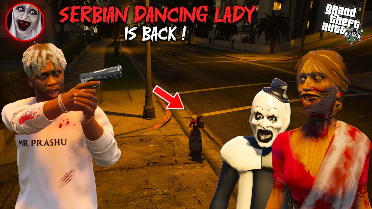 GTA V: Serbian Dancing Lady Kamla Attack On Shinchan And Franklin in INDIAN BIKE 3D DRIVING Gta 5