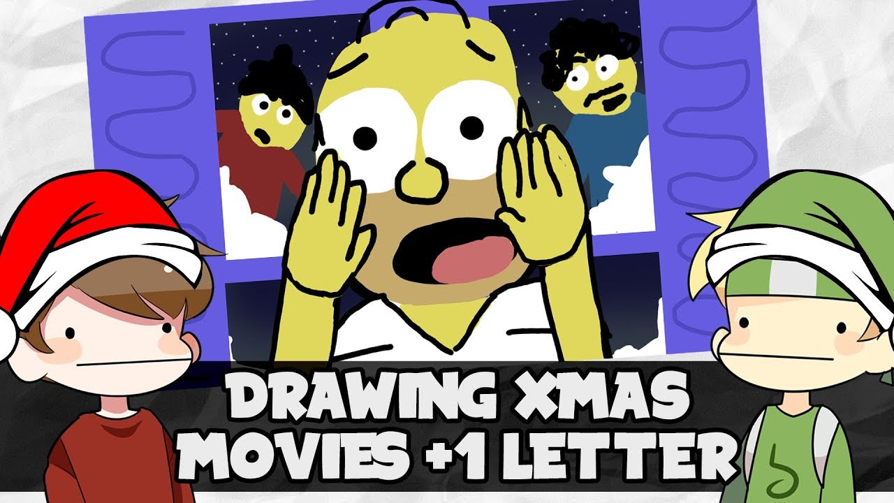 Drawing Christmas Movie Titles plus 1 Letter.. Badly w/ Grian