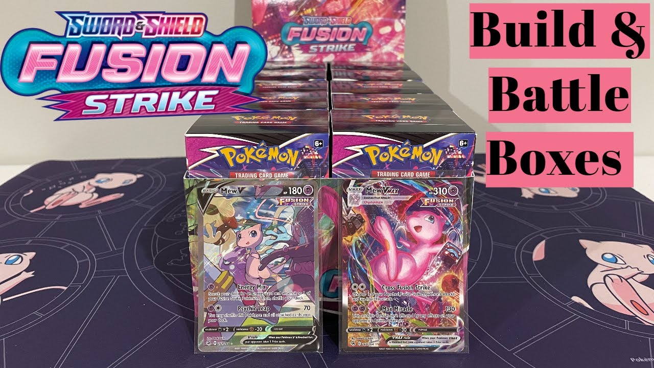 Pokemon Fusion Strike EARLY OPENING - Case of Build & Battle Boxes - Alt Art Mew V & VMAX Pulled?!?!