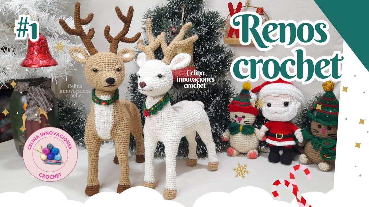 Рождественский олень крючком. Урок №1 от Celina Innovaciones Crochet.