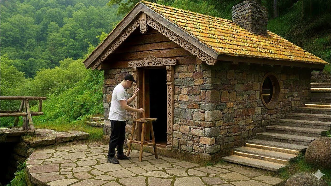 “LIVING Off-Grid: 40 Days Building a Strong Stone Survival House”