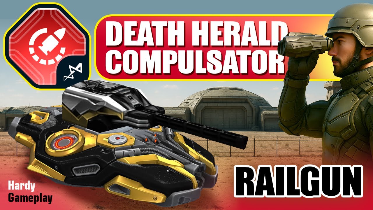 Railgun Death Herald Compulsator & Crusader Excelsior 👊 Hardy || Tanki Online 2025 (Gameplay)