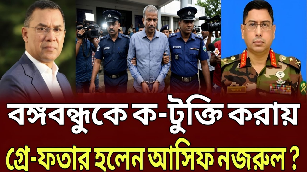 বঙ্গবন্ধুকে ক-টুক্তি করায়, গ্রে-ফতার হলেন আসিফ নজরুল ? BD News Bangla 24 Talk Show.