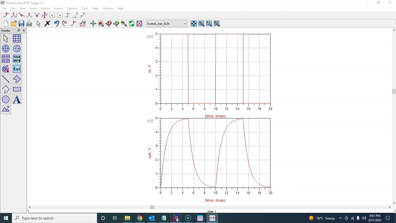 Transient Simulation in Advanced Design System (ADS)