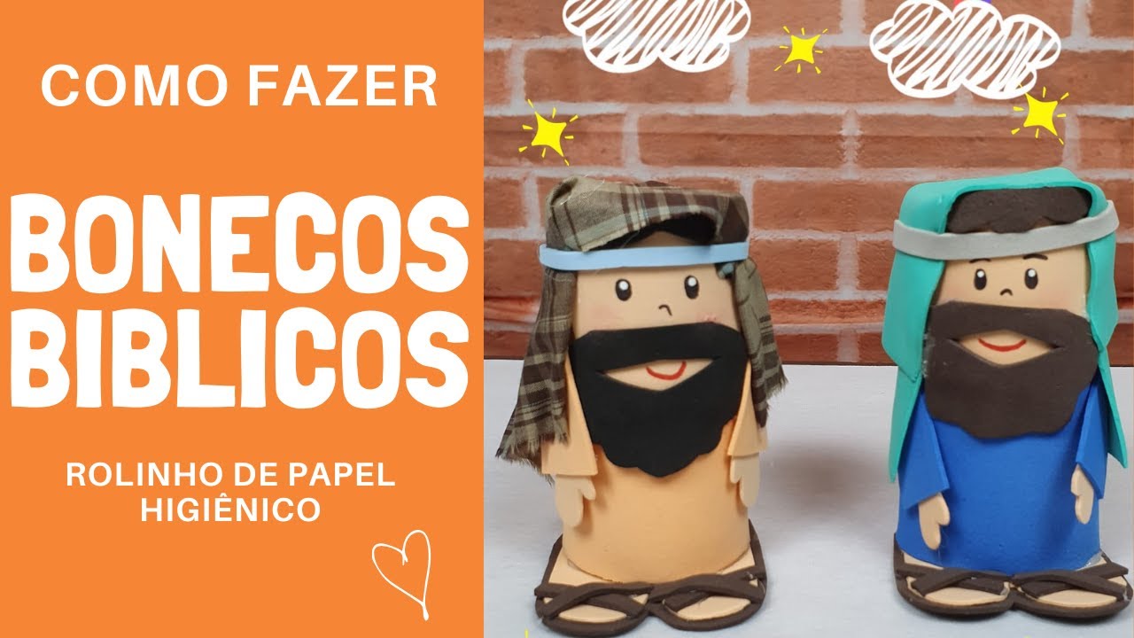 COMO FAZER PERSONAGEM BIBLICO DE ROLINHO DE PAPEL HIGIENICO (Português)Susana Meza